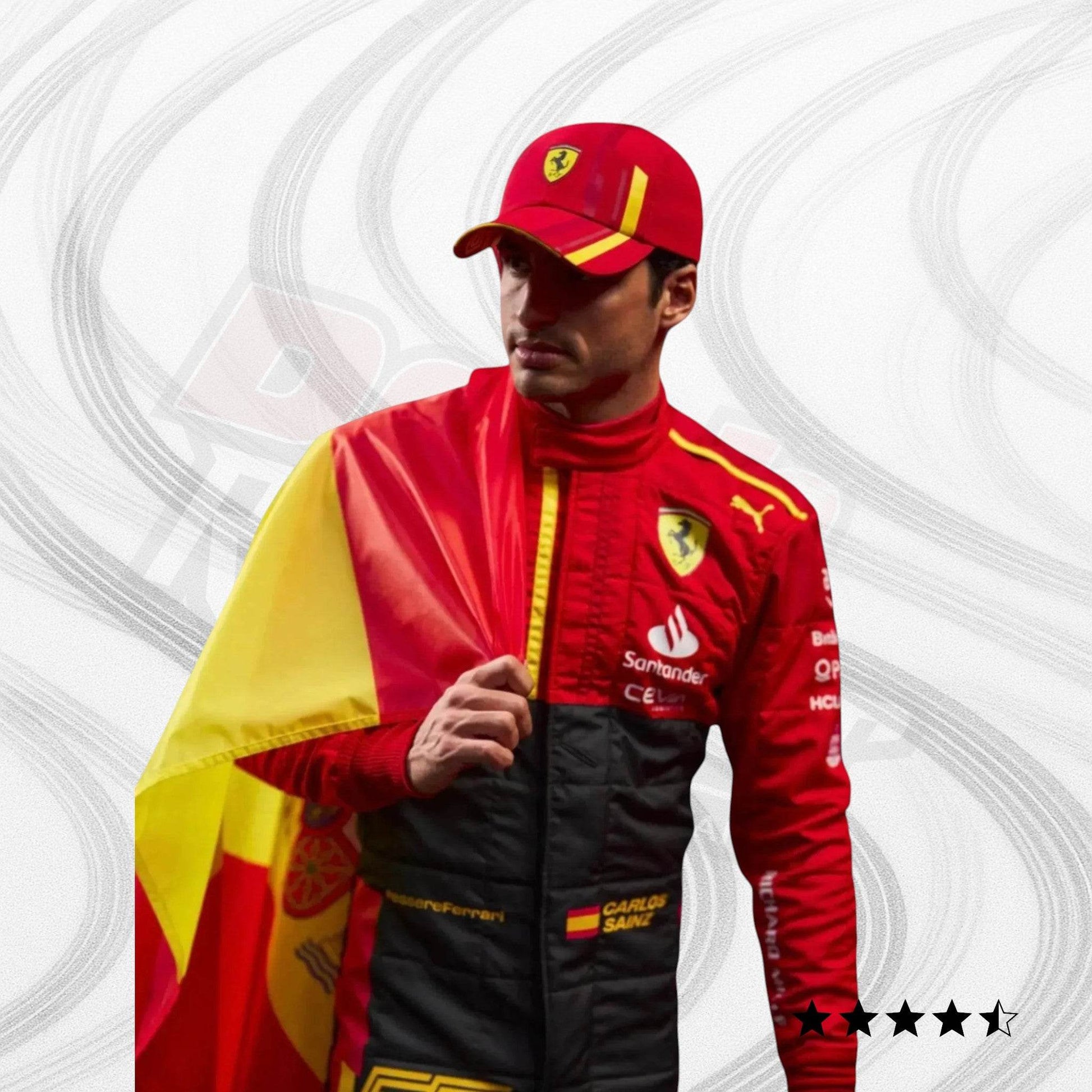 Special Ferrari Race Suit Carlos Sainz 2023 F1 Spain GP - Dash Racegear