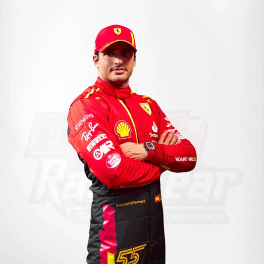 Special Ferrari Race Suit Carlos Sainz 2023 F1 Spain GP - Dash Racegear