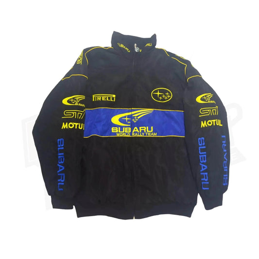 Subaru F1 Racing Y2K Embroidered Bomber Jacket - Dash Racegear