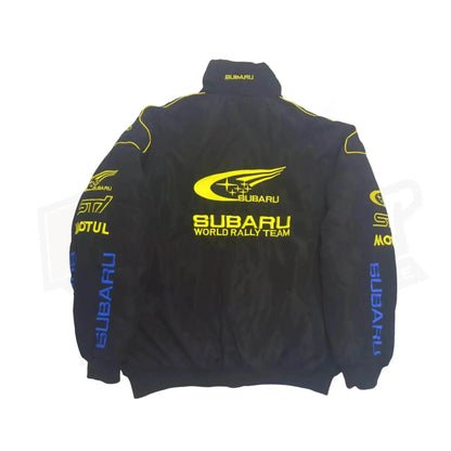 Subaru F1 Racing Y2K Embroidered Bomber Jacket - Dash Racegear