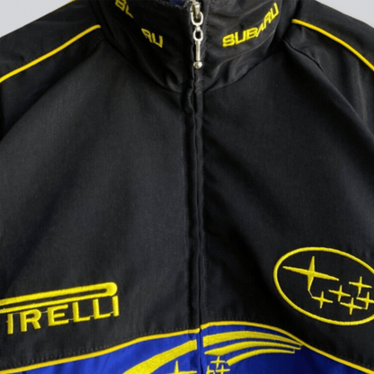 Subaru Rally Vintage Black Jacket - Dash Racegear