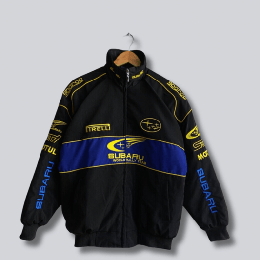 Subaru Rally Vintage Black Jacket - Dash Racegear