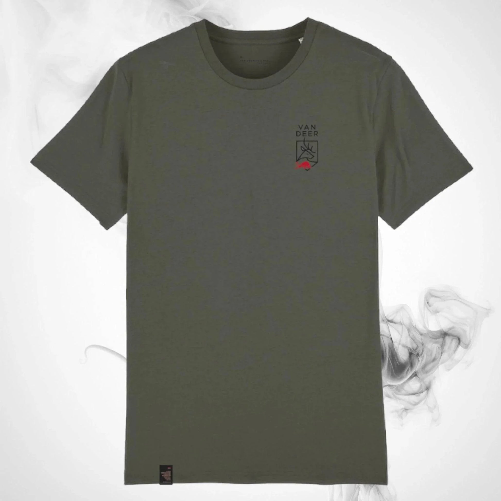Ski T-shirt Van Deer Logo Shirt Khaki - 2023/24 - Dash Racegear