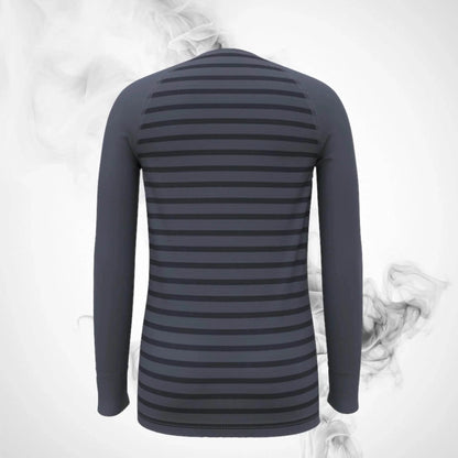 Ski Termoactive T-shirt Odlo Active Warm Eco Kids Stripes BL Top Crew Neck L/S - 2023/24 - Dash Racegear