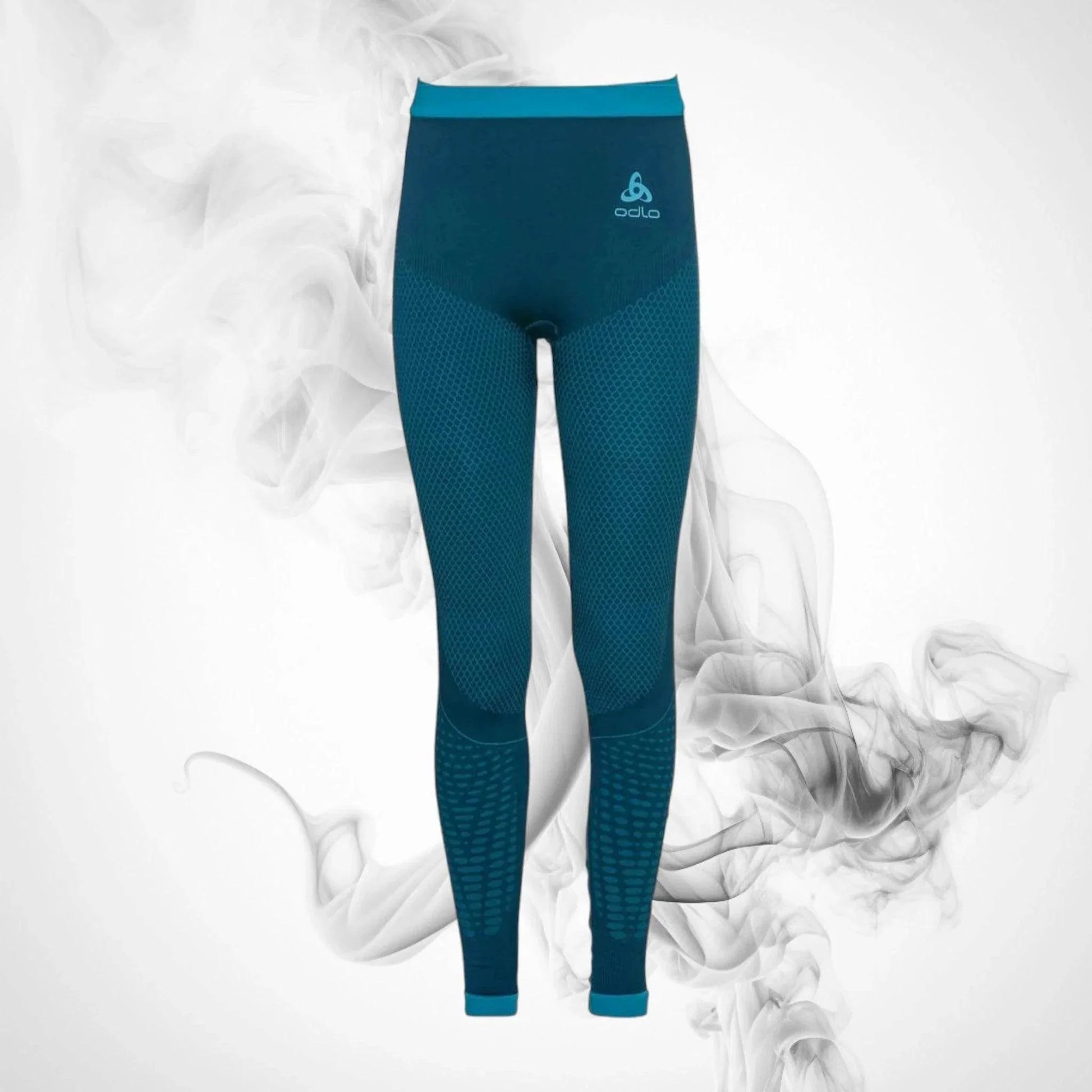 Ski Thermal Underwear ODLO Performance Warm Kids BL Bottom Long Dark Sapphire/Indigo Bunting - 2022/23 - Dash Racegear