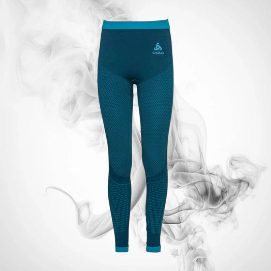 Ski Thermal Underwear ODLO Performance Warm Kids BL Bottom Long Dark Sapphire/Indigo Bunting - 2022/23 - Dash Racegear