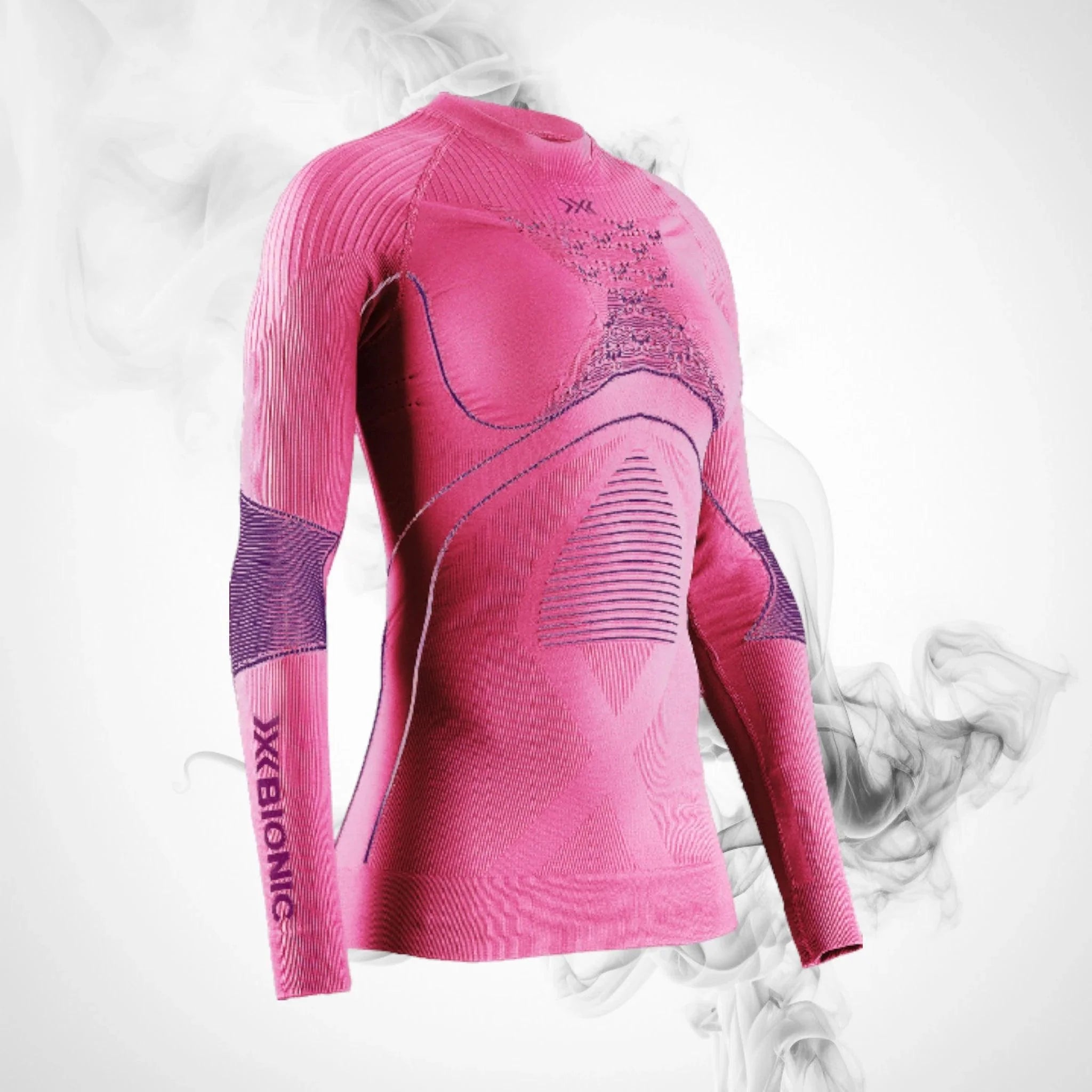 Ski Thermal underwear X-bionic Energy Accumulator 4.0 Shirt LG SL Wmn Magnolia Purple/Fuchsia - 2023/24 - Dash Racegear