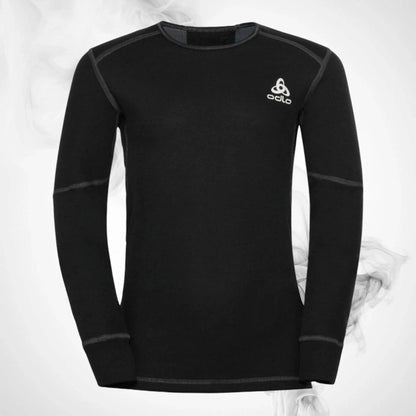 Ski Underwear shirt Odlo Active X-Warm Kids Eco BL Top Crew Neck LS Black - 2023/24 - Dash Racegear