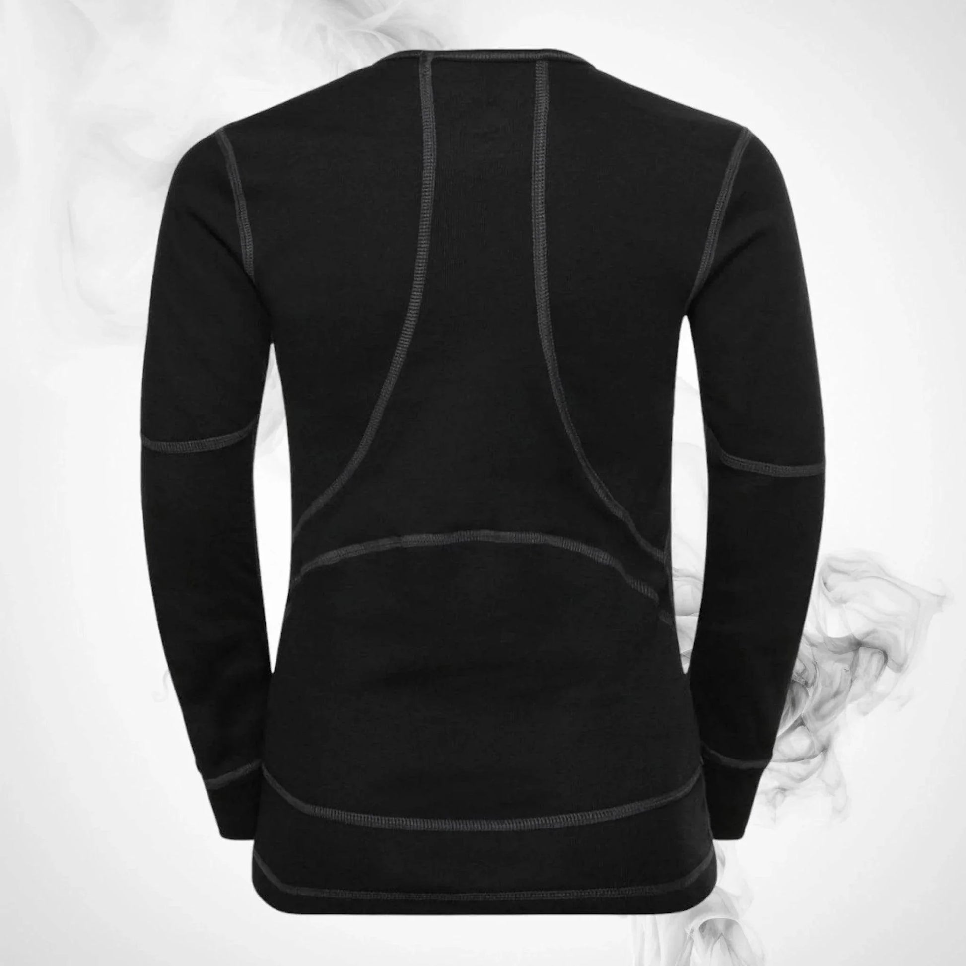 Ski Underwear shirt Odlo Active X-Warm Kids Eco BL Top Crew Neck LS Black - 2023/24 - Dash Racegear