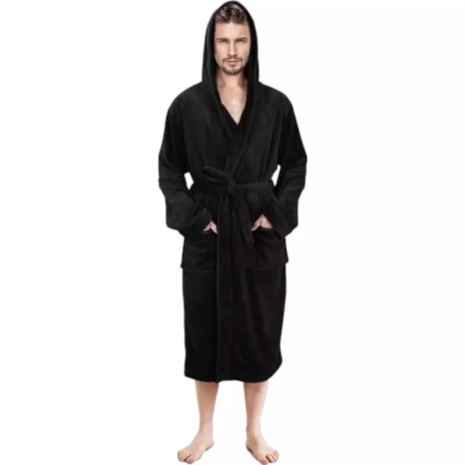 Unisex Fleece Hooded Bathrobes - Dash Racegear