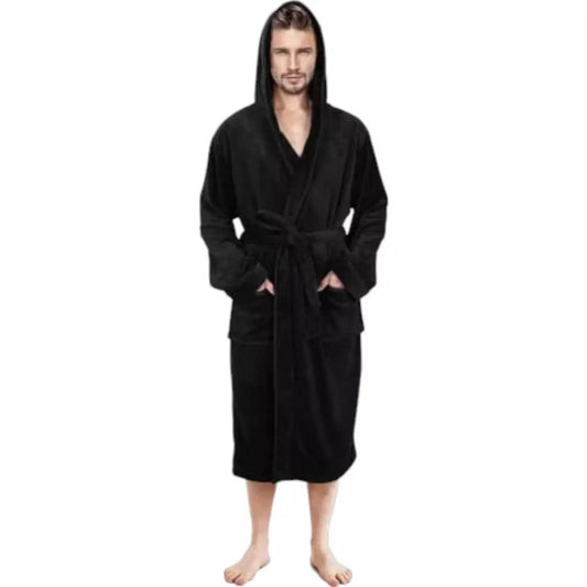 Unisex Fleece Hooded Bathrobes - Dash Racegear
