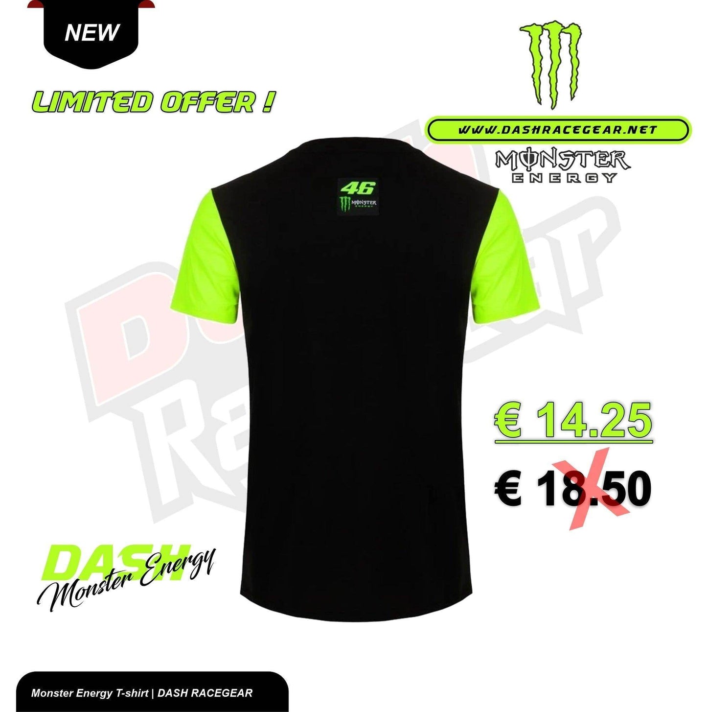 VALENTINO ROSSI VR46 MONSTER ENERGY T-SHIRT - Dash Racegear