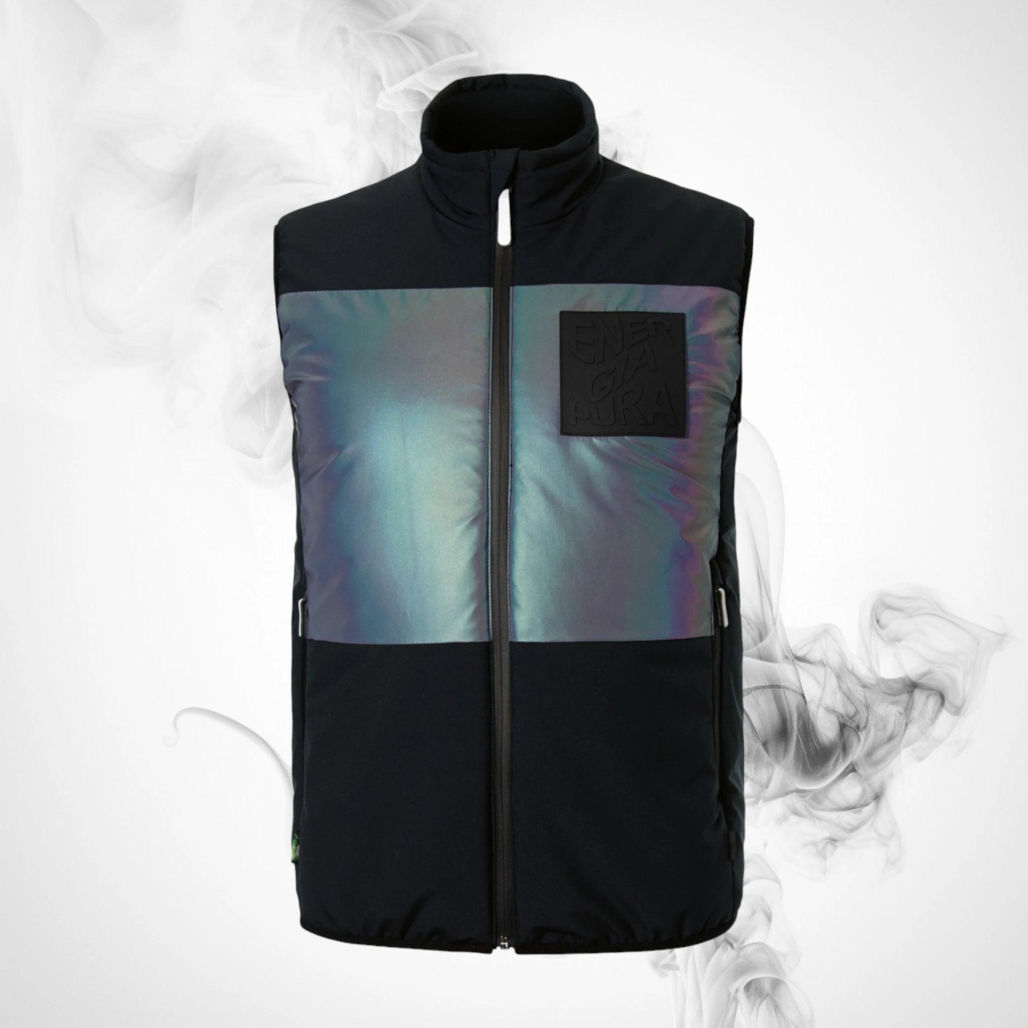 Ski Vest ENERGIAPURA Veret Reflex Vest Black/Reflex Rainbow - 2022/23 - Dash Racegear Dash Racegear, vest Vest