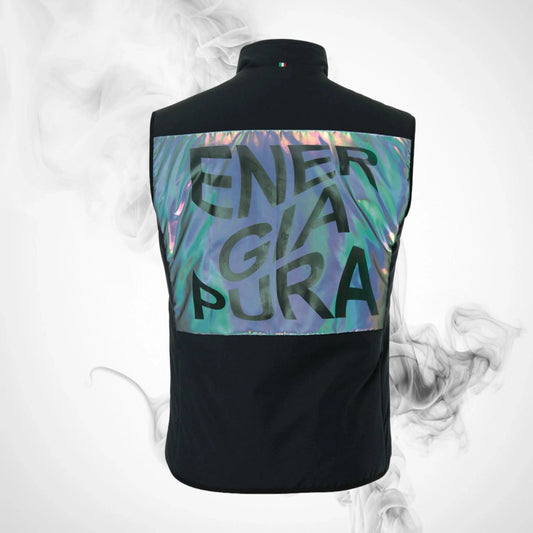 Ski Vest ENERGIAPURA Veret Reflex Vest Black/Reflex Rainbow - 2022/23 - Dash Racegear