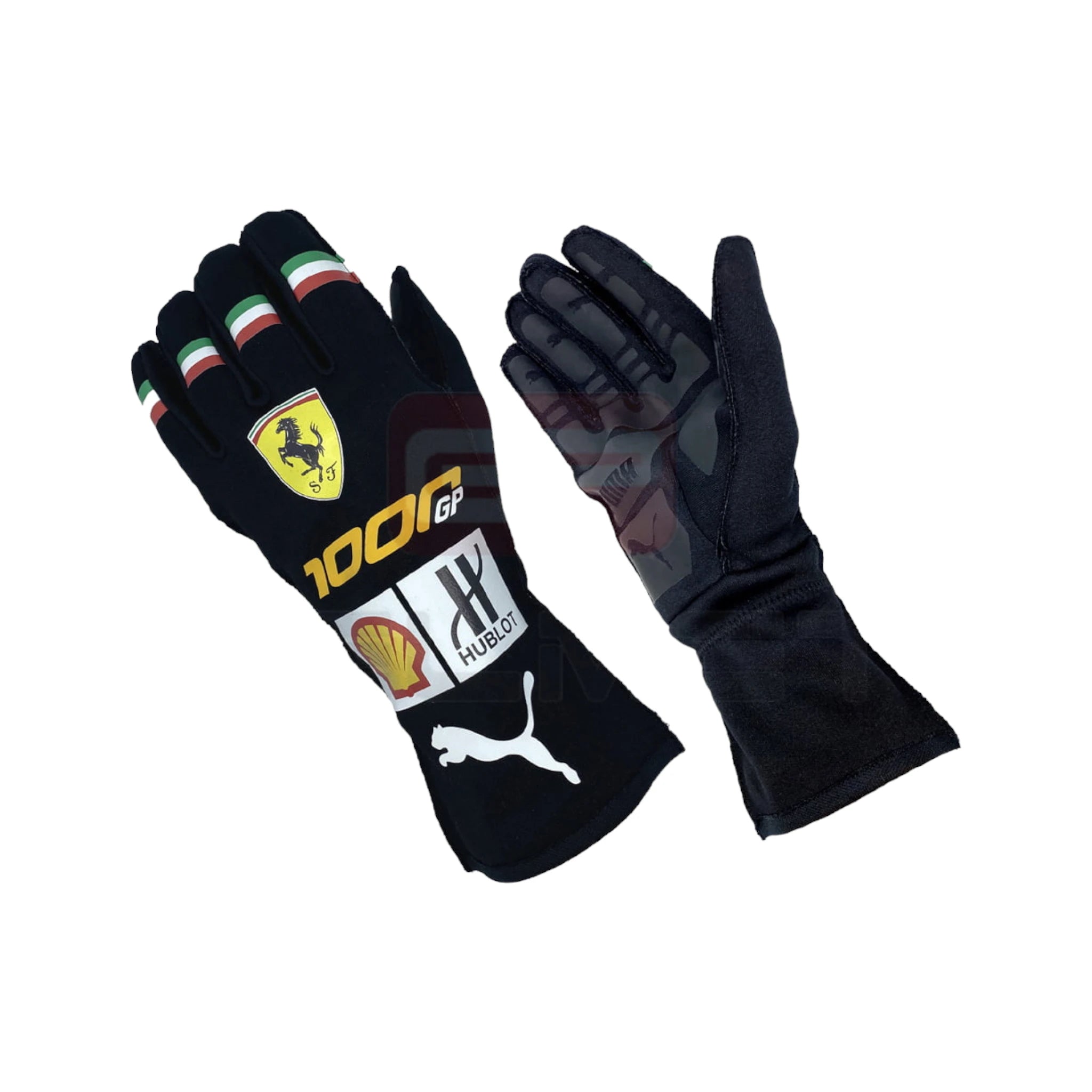 Réplica oficial de los guantes Ferrari 1000 GP 2020 de Charles Leclerc