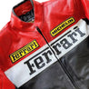 Vintage Ferrari Racing Leather Biker Jacket