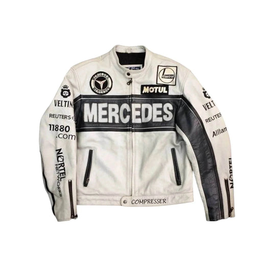 Vintage Mercedes-Benz Leather Racing Jacket - Dash Racegear