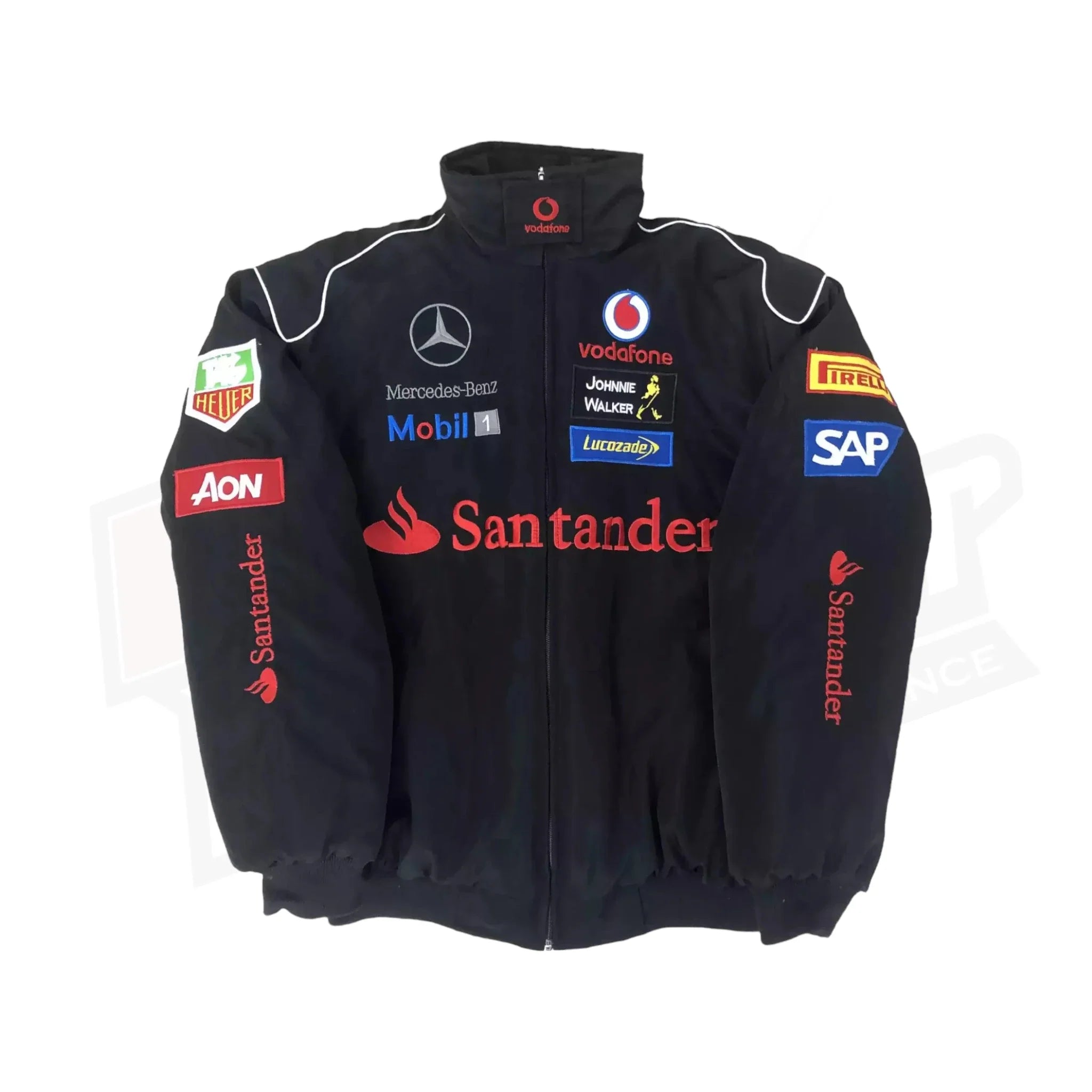 Vintage Edition Black Mercedes F1 Jacket - Dash Racegear
