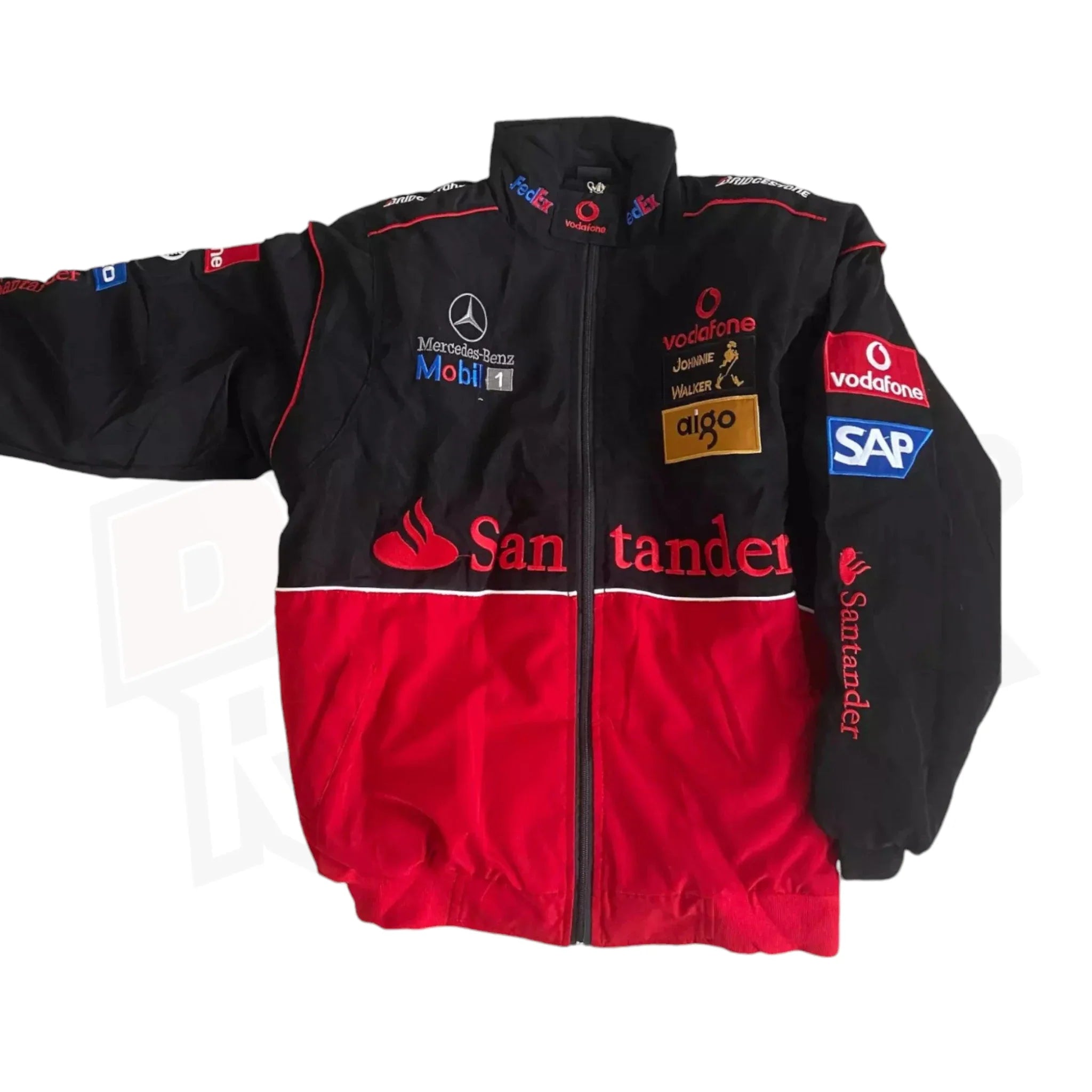 Vintage Mercedes AMG F1 Racing Bomber Jacket - Dash Racegear