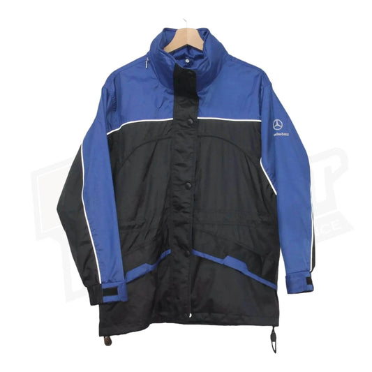 Vintage Mercedes Benz F1 Waterproof Hooded Jacket - Dash Racegear