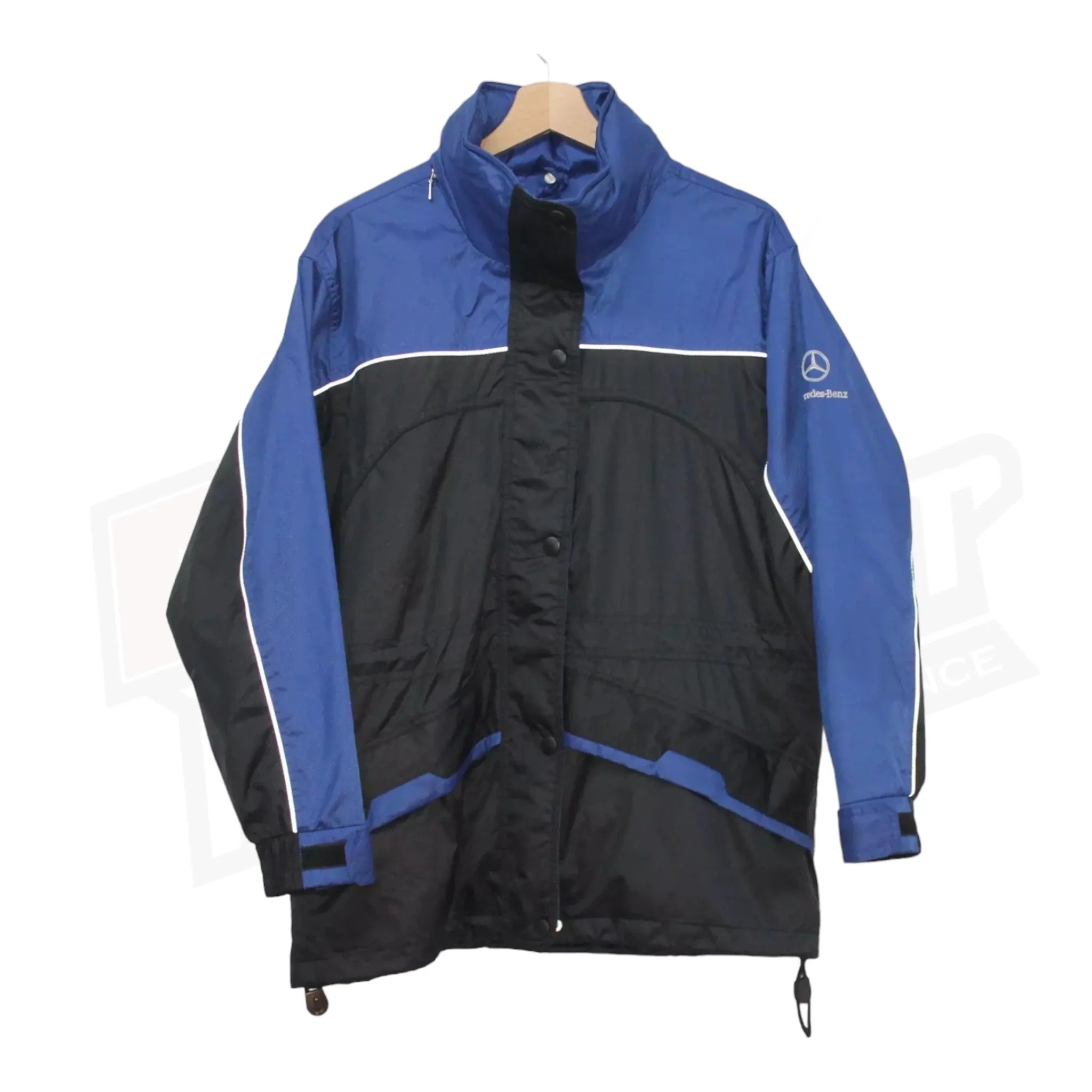 Vintage Mercedes Benz F1 Waterproof Hooded Jacket - Dash Racegear