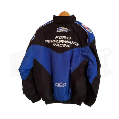 Vintage Navy/Blue Ford Performance Racing Bomber Jacket - Dash Racegear