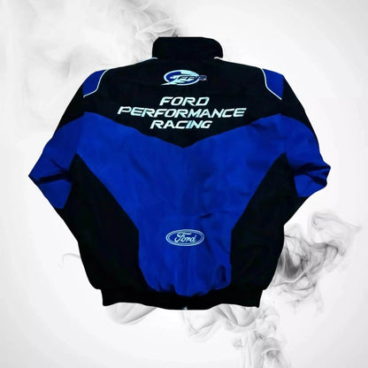 Vintage Navy/Blue Ford Performance Racing Bomber Jacket - Dash Racegear