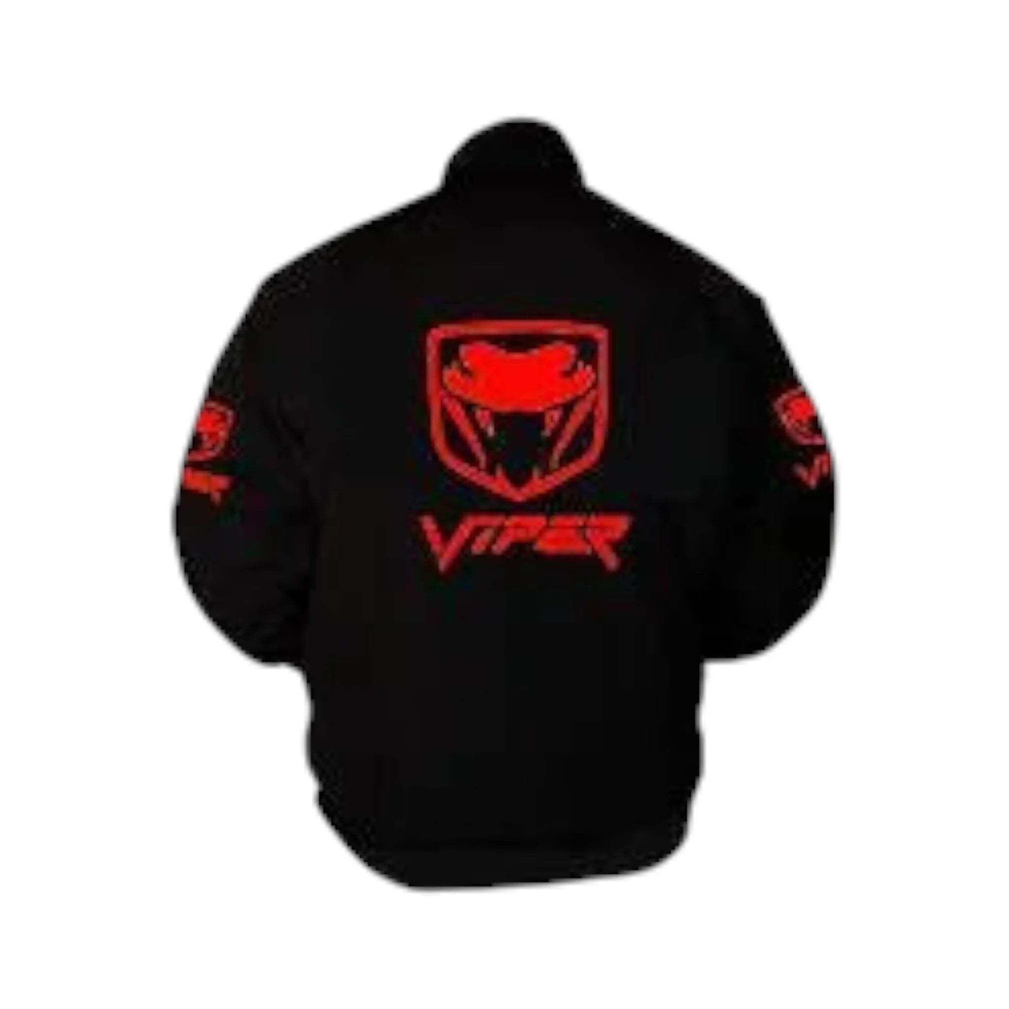 Viper Fangs Racing Jacket Black with Red Embroidery
