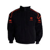 Viper Fangs Racing Jacket Black with Red Piping