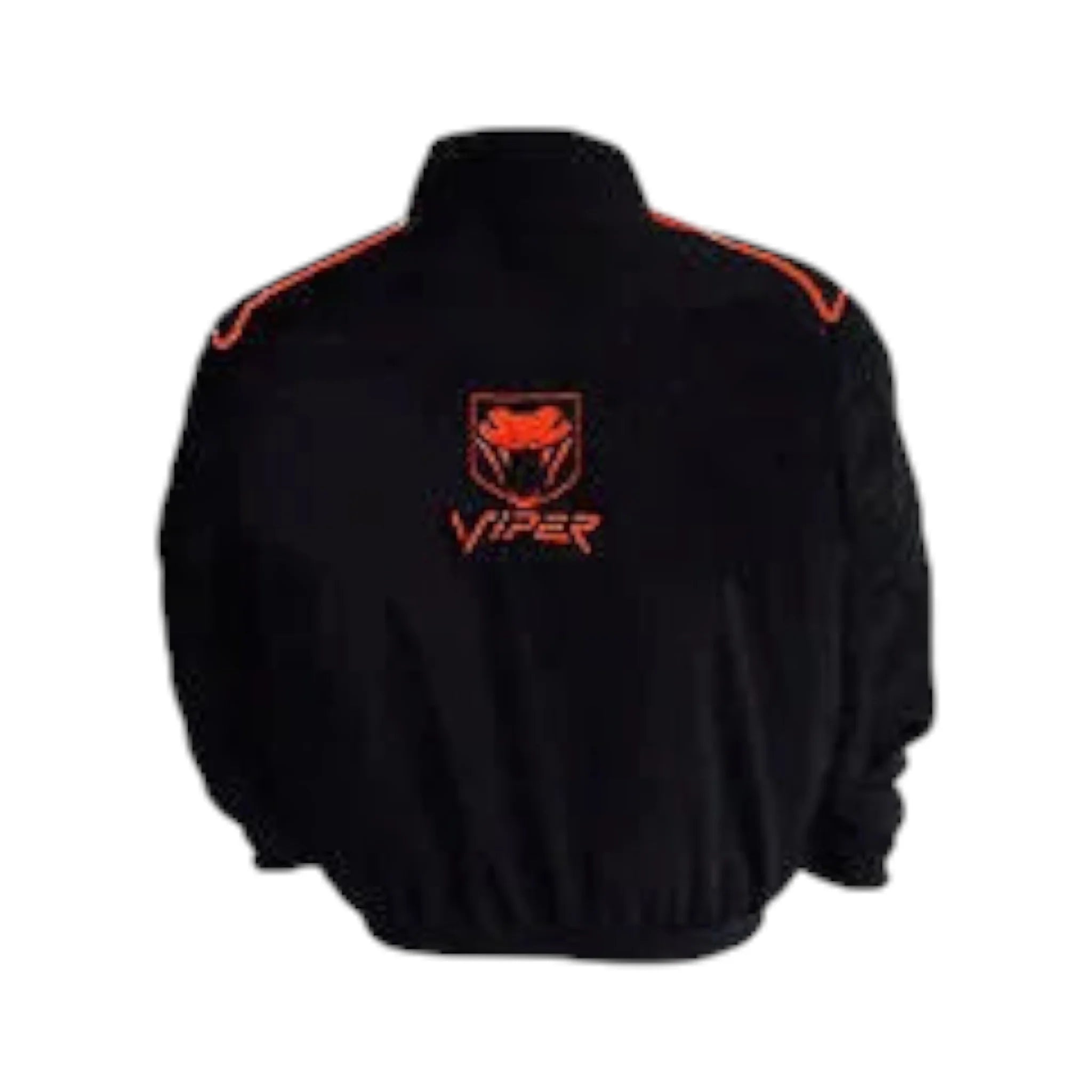 Viper Fangs Racing Jacket Black with Red Piping