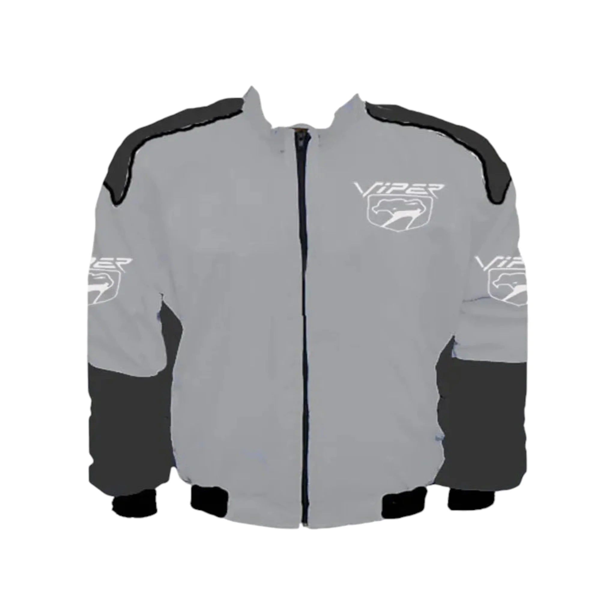Viper Fangs Racing Jacket Light Gray and Dark Gray