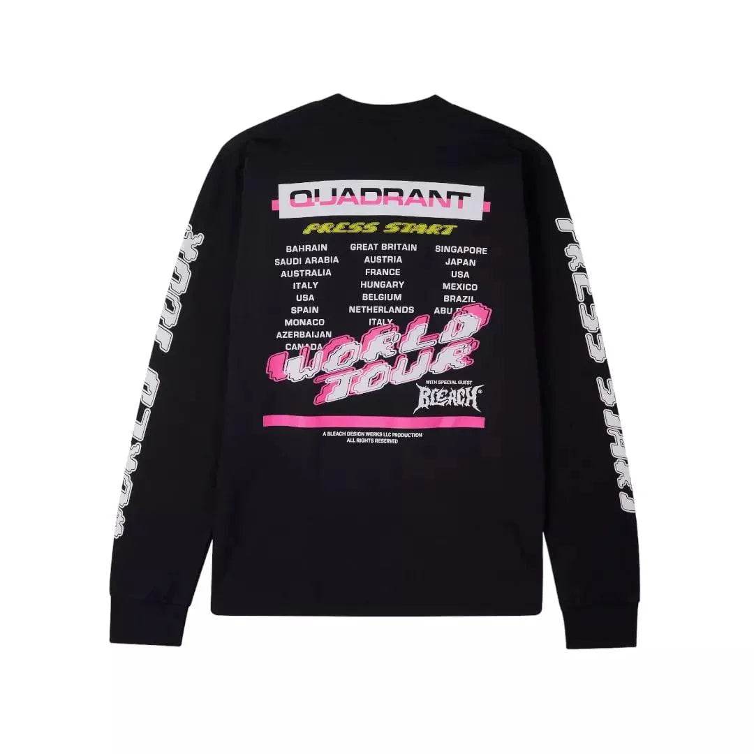 WORLD TOUR BLACK LS TEE - Dash Racegear
