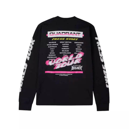 WORLD TOUR BLACK LS TEE - Dash Racegear