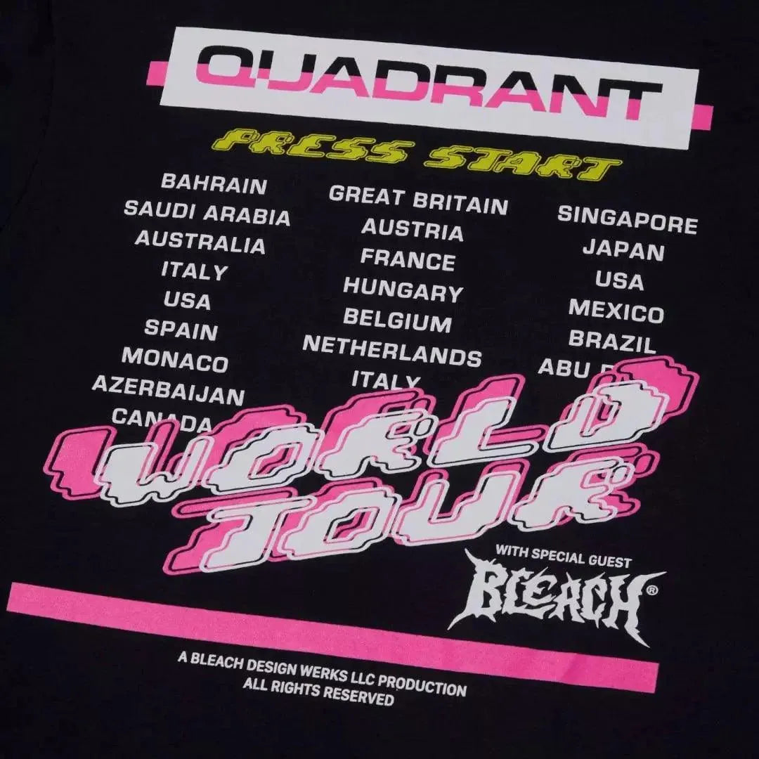 WORLD TOUR BLACK LS TEE - Dash Racewear