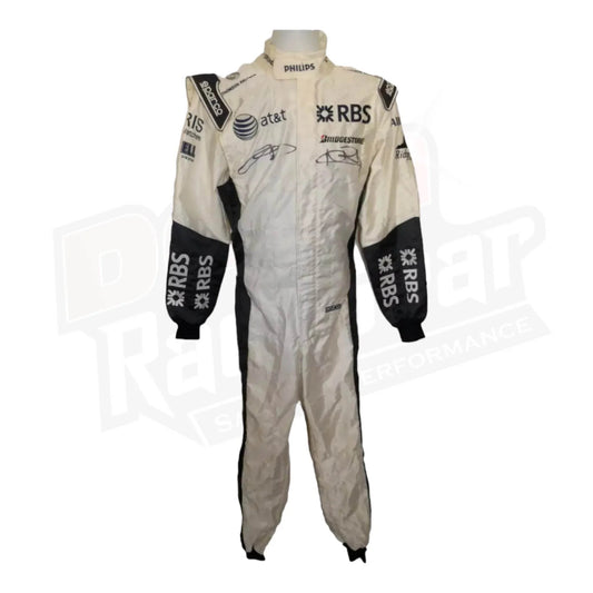 Williams 2009 driver promotional race suit signed by Rosberg and Nakajima - Dash Racegear