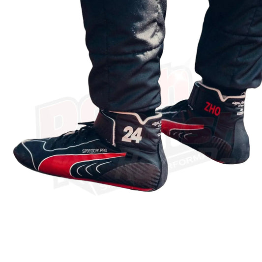 Zhou Guanyu 2023 Alfa Romeo F1 Team Race Boots - Dash Racegear