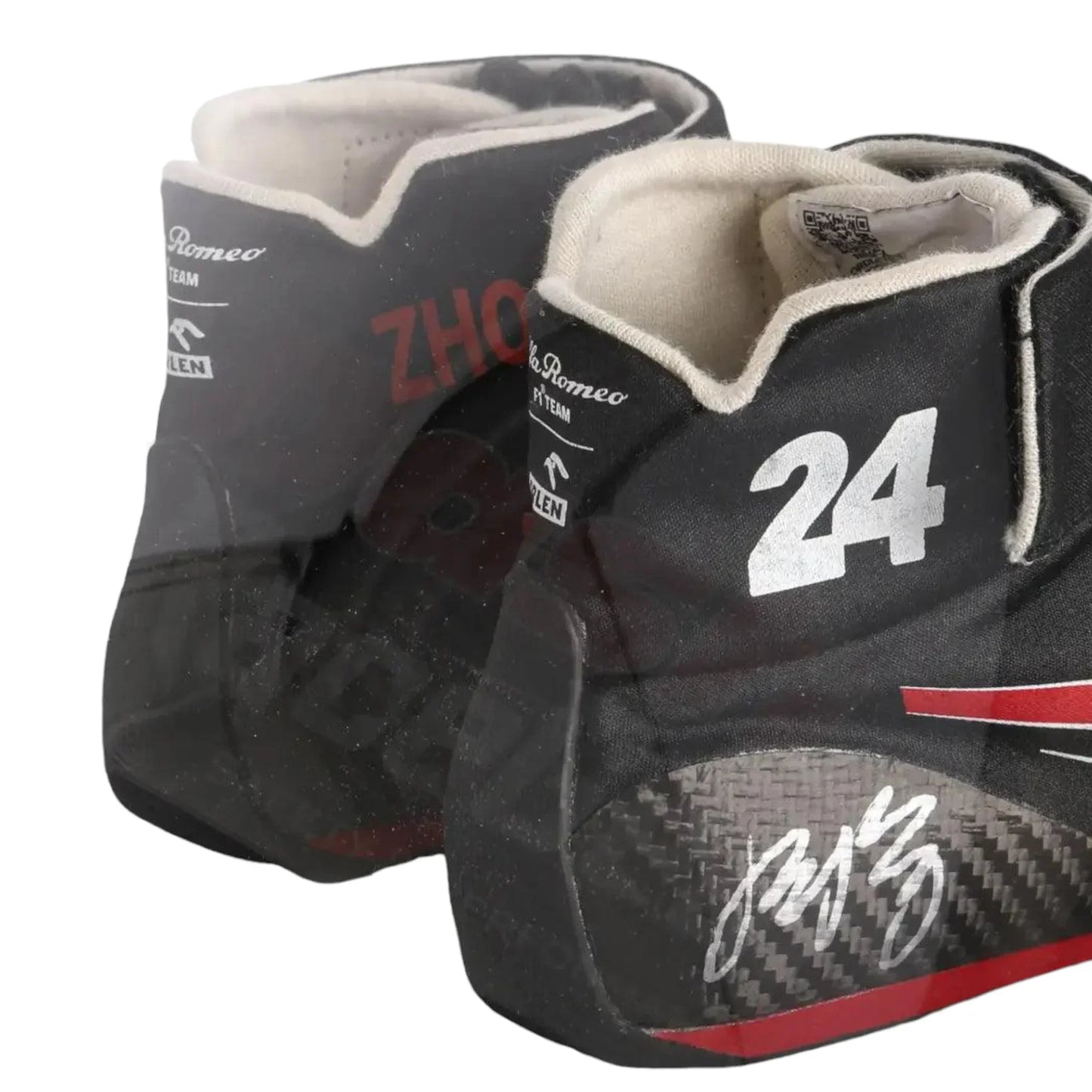Zhou Guanyu Alfa Romeo 2022 F1 Race Boots - Italian GP - Dash Racegear