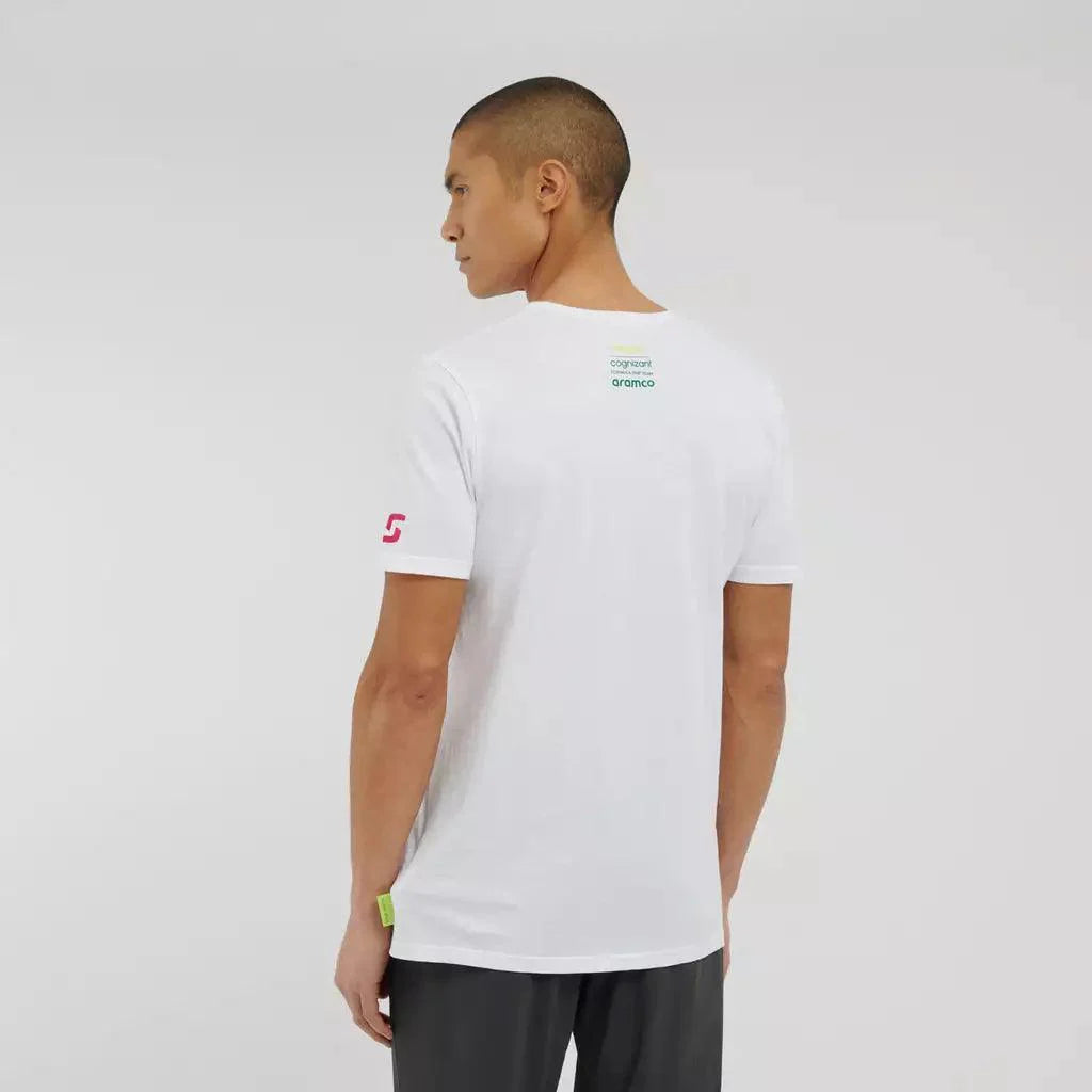 AMF1 Lance Stroll Limited Edition T-Shirt - White - Dash Racegear