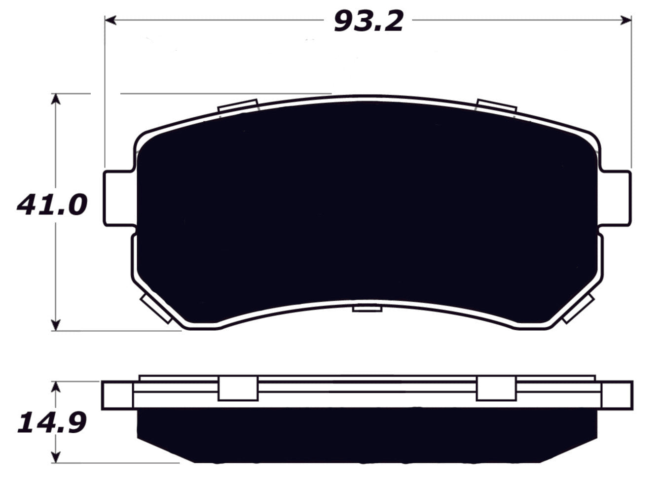 Porterfield Brake Pads for 2010 KIA FORTE 2.0L - Dash Racegear