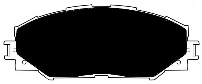 Porterfield Brake Pads for 2017 TOYOTA PRIUS V - Dash Racegear