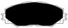 Porterfield Brake Pads for 2017 TOYOTA PRIUS V - Dash Racegear