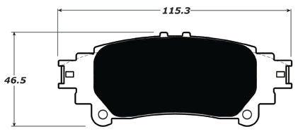 Porterfield Brake Pads for 2017 TOYOTA PRIUS V - Dash Racegear