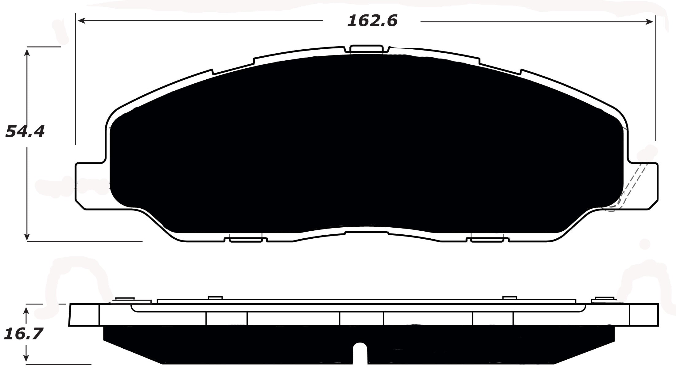 Porterfield Brake Pads for 2011 FORD MUSTANG V6 - Dash Racegear