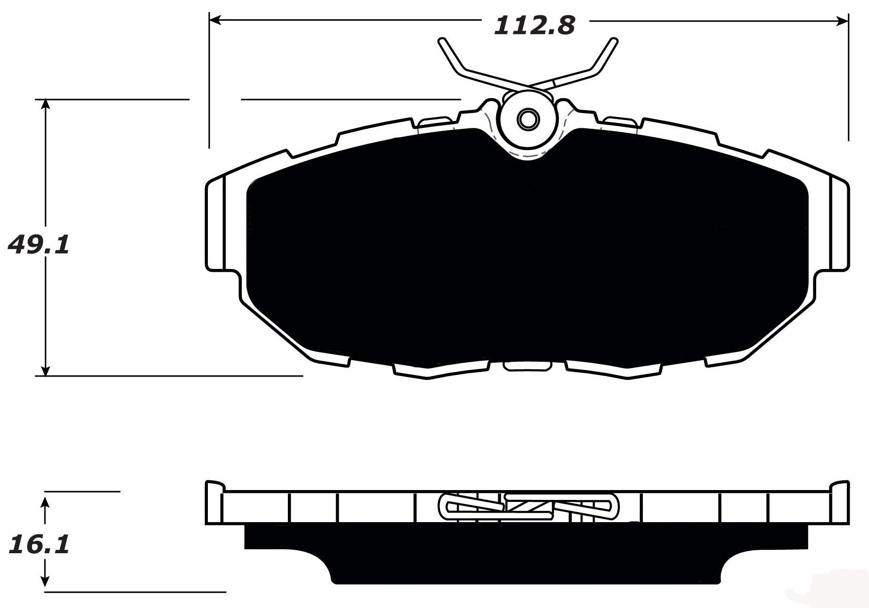 Porterfield Brake Pads for 2011 FORD MUSTANG V6 - Dash Racegear