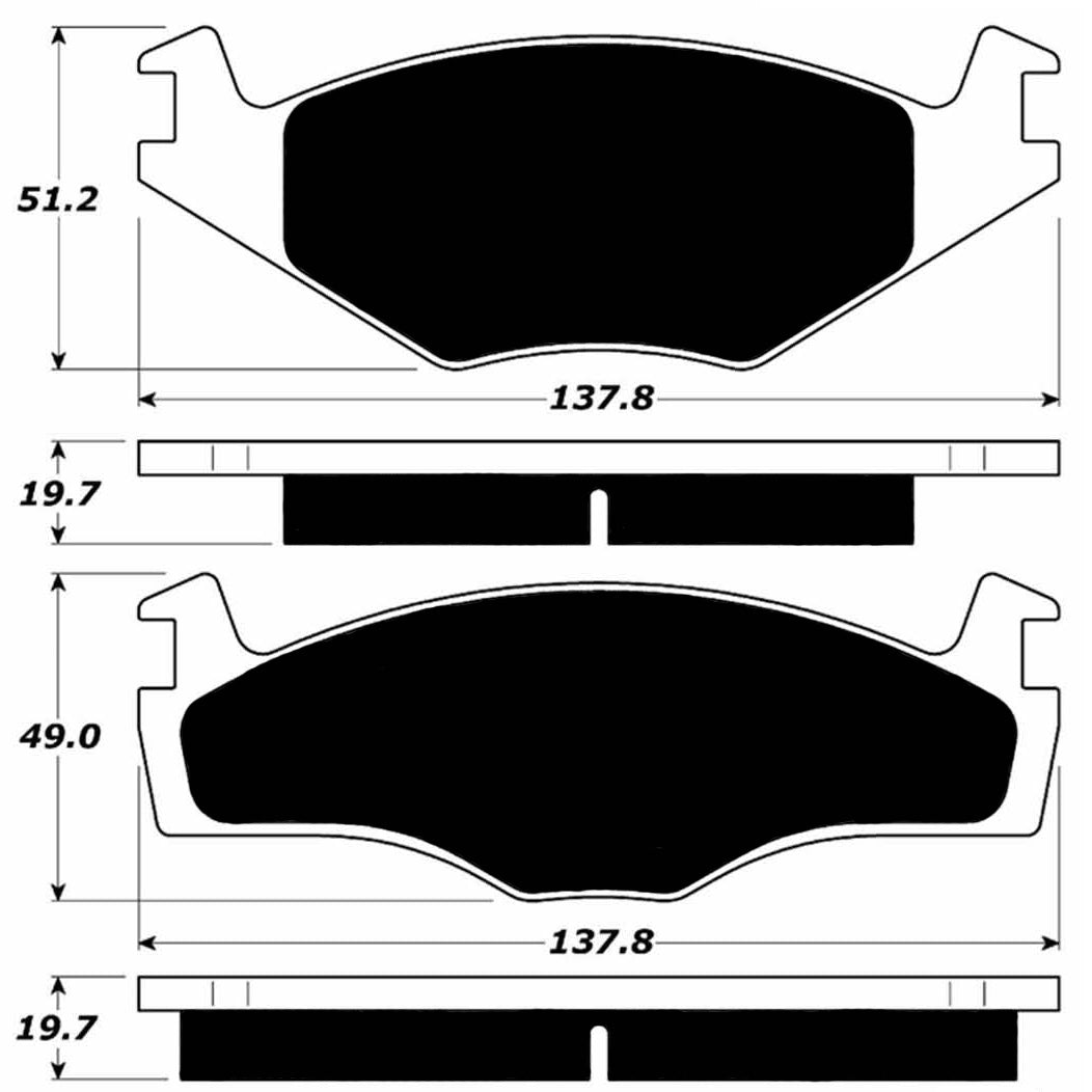 Porterfield Brake Pads for 1985 VOLKSWAGEN GOLF - Dash Racegear