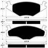 Porterfield Brake Pads for 1985 VOLKSWAGEN GOLF - Dash Racegear