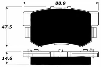 Porterfield Brake Pads for 2004 HONDA S 2000 - Dash Racegear