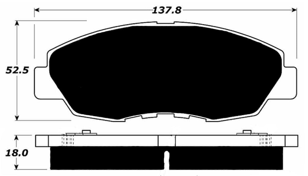 Porterfield Brake Pads for 1994 HONDA ACCORD Coupe DX - Dash Racegear