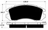 Porterfield Brake Pads for 1994 SUBARU LEGACY WAGON - Dash Racegear
