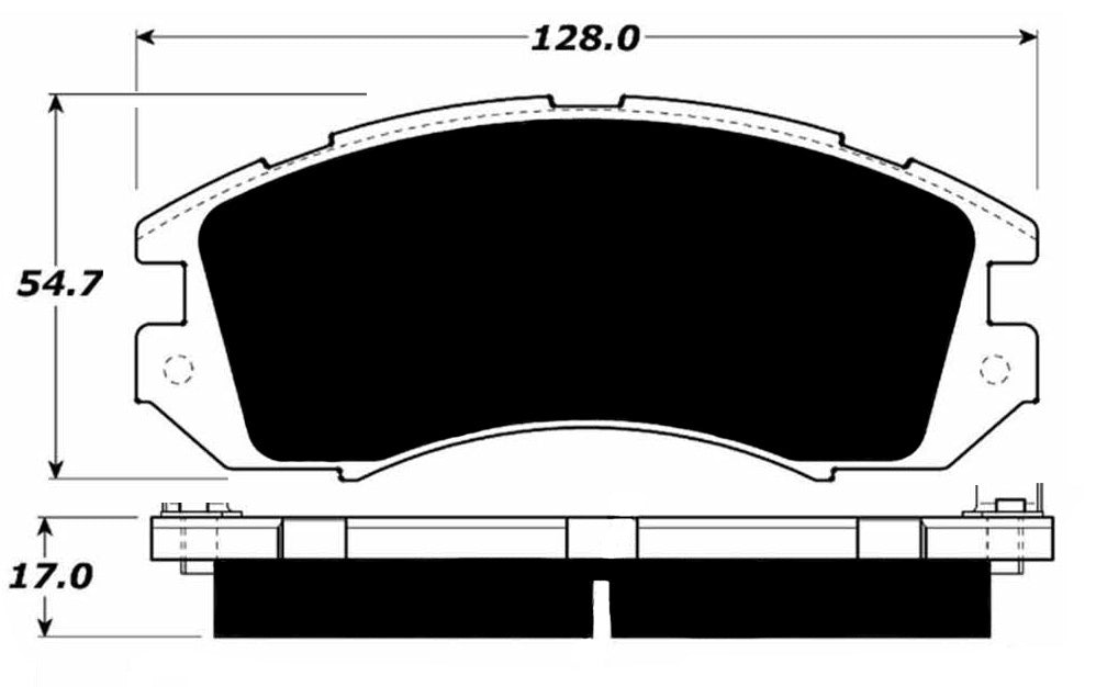 Porterfield Brake Pads for 1994 SUBARU LEGACY WAGON - Dash Racegear